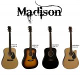 Westernové kytary MADISON - nejlevnější akustiky v naší nabídce!